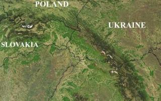 Где находятся Карпаты в Украине