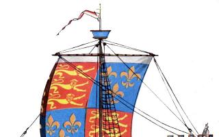 Ганзейский трехмачтовый когг XV в Корабль чертеж ганзейский трехмачтовый ког